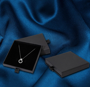 Màu Đen Ưa Thích Kraft Các Tông Hộp Giấy Cho Đồ Trang Sức Hiển Thị Rỗng Hộp Quà Tặng Tổ Chức Cho Dây Chuyền Nhẫn Khác Matt Cán - Product Image 4