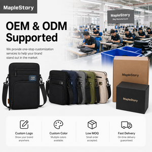 Custom Logo 12.9 Inch <strong>Tablet</strong> Shoulder <strong>Bag</strong> Waterproof Vertical Laptop Sleeve Case for iPad Pro Men Business Carrying <strong>Bag</strong> - Product Image 6
