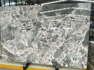 Marbre gris élégant importé d'Italie |   Carrelage de sol poli et émaillé imperméable, décoration haut de gamme pour les murs et les sols de la cuisine et de la salle à manger - Product Image 1