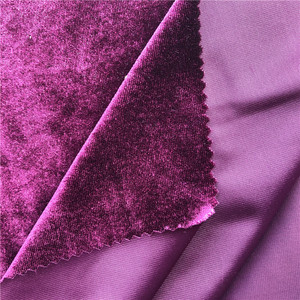Super Soft Korean Garment <strong>Purple</strong> ks <strong>Velvet</strong> 92% Polyester 8% Spandex Knit Fabric Roll Velour Fabrics for Clothing - Product Image 6
