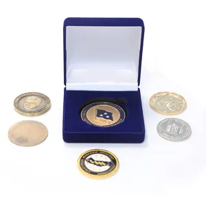 Precio al por mayor personalizar Moneda de Oro de plata conmemorativa y recuerdo