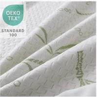 Tissu en bambou tricoté jacquard imperméable, tissu laminé TPU pour la protection de matelas en textile d'ameublement