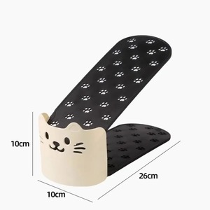 New Adjustable Shoe <b>Rack</b> Solid Color Double Layer Shoe Organizer Durable Space Saving Shoes Stand Closet Organization - Product Image 2