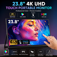 Écran portable pour console, 23,8 pouces, 4K UHD, écran tactile, pour Switch, Xbox, PS4, PS5, affichage externe pour jeux