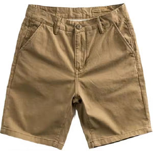 Short de travail vintage de haute qualité séchage rapide anti-rides confortable motif solide robuste coutures renforcées pour la piscine - Product Image 6