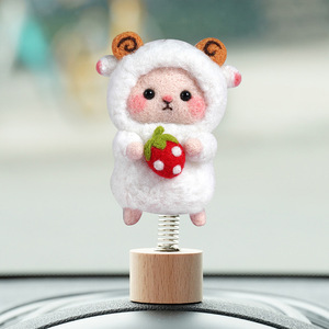 Haute qualité jouet créatif <span class=keywords><strong>laine</strong></span> mignon mouton feutre tissu Poke <span class=keywords><strong>laine</strong></span> feutrage Kit bricolage matériel paquet aiguille feutrage Kit pour la maison - Product Image 5
