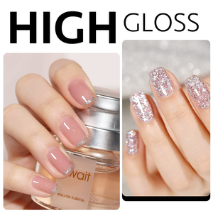 Lot de 2 vernis à ongles mat sans résidu 16 ml, finition verre transparente, durcissement UV pour manucure DIY et salon - Product Image 4