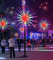 Heimdekoration Dekorative Beleuchtung Feuerwerk LED Gartenleuchten Bäume Außenbereich Straßen-Weihnachtsbeleuchtung Dekoration