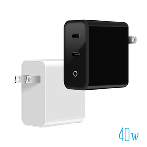 Us19 enchufe de pared 40W 2 <span class=keywords><strong>tipo</strong></span> Usb <span class=keywords><strong>C</strong></span> teléfono móvil GaN <span class=keywords><strong>cabeza</strong></span> Pd40w EE. UU. adaptador de corriente <span class=keywords><strong>cargador</strong></span> Usb-<span class=keywords><strong>c</strong></span> Pd carga rápida 20W para iPhone 16 17 - Product Image 3