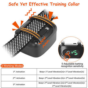 <span class=keywords><strong>Collar</strong></span> antiladridos para perros con Control automático inteligente, recargable por USB, resistente al agua, para dejar de ladrar, para entrenamiento de mascotas, sin golpes - Product Image 3