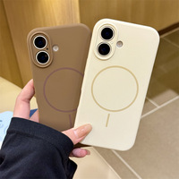Étui de téléphone portable en silice magnétique de haute qualité pour iphone 17 Pro étui 16 Pro Max 15plus 14 13 12 accessoires de téléphone