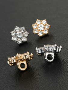 Thân Thiện Với Môi Flohot-Thiết Kế Kẽm Hợp Kim Nút 9Mm & 12Mm Cho Thời Trang Áo Khoác Thể thao Khắc Logo Thạch Mạ Điện Kết Thúc - Product Image 3