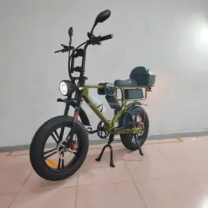 Elektrische Fiets 52V 65kmh 1000W 22ah Korea Accu Volledige Vering Hydraulische Rem Dikke Band Steekbestendige Sport Snelle Snelheid Stad