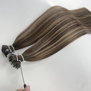 Chất lượng cao Flat tip hai săn chắc Trinh tóc phần mở rộng thẳng phong cách tóc con người bán buôn sẵn sàng để tàu 22 inch - Product Image 4