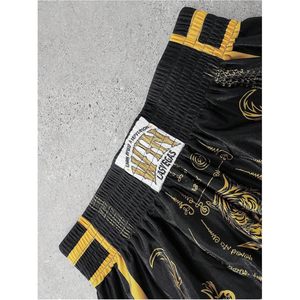 Shorts de Muay Thai pour homme FOXA, taille élastique, shorts de kickboxing pour la salle de sport, séchage rapide, coupe ample, impression par sublimation, 100% polyester - Product Image 3