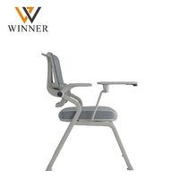 Chaises d'école modernes en plastique avec dossier en maille, pouvant être équipées de bureaux d'étude et de chaises de formation confortables