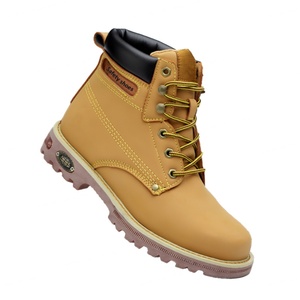 Venta Directa de Fábrica, Botas de Trabajo de Seguridad Antipinchazos Personalizables al por Mayor, Nuevas Botas de Moda para Hombre con Punta de Acero, Ligeras y de Cuero - Product Image 2