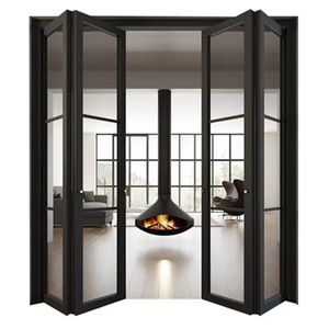 ACE Commercial Aluminium <span class=keywords><strong>Cadre</strong></span> Bifold <span class=keywords><strong>Porte</strong></span> Extérieure Coin Accordéon Portes Extérieures Pliantes Pour Maison Modulaire Résidentielle - Product Image 6