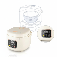 Cuiseur à riz électrique intelligent numérique portable Trancre 3L avec cuillère doseuse en plastique pour usage domestique et hôtelier