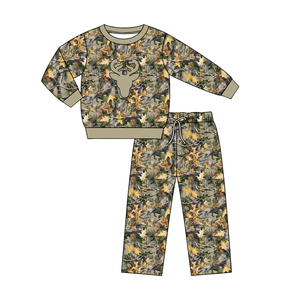 ชุดเสื้อผ้าเด็กผู้ชาย 2 ชิ้น แบรนด์ Custom Boutique Casual Hunting Branches ลายเป็ดมัลลาร์ด ผ้าฝ้ายผสมสแปนเด็กซ์ เสื้อแขนยาว กางเกงขายาว ชุดคู่สำหรับพี่น้อง - Product Image 4