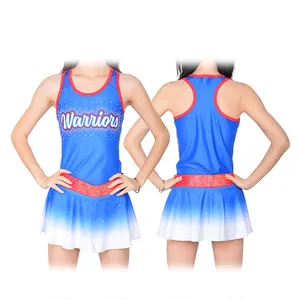 Wholesale cheerleading practice wear custom cheer top and short hot selling cheerleading uniform
