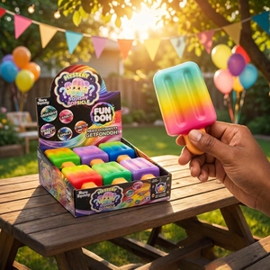 Juguete Antiestrés de Helado Colorido, Juguete Blandito de Rebote Lento para Niños y Adultos, Regalo - Product Image 1