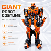 Disfraz de robot transformable Mecha portátil con armadura de EVA y zancos, tipo mascota, para adultos, en stock de fábrica