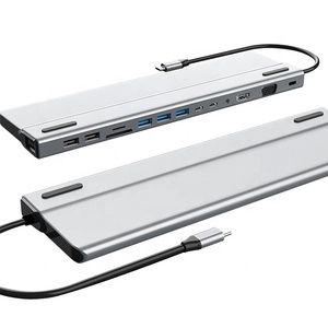 Hub USB Type-C personnalisé OEM BASIX, station d'accueil Type-C avec +USB3.0+PD, chargeur d'alimentation, adaptateur USB pour <span class=keywords><strong>Surfacepro</strong></span> - Product Image 3