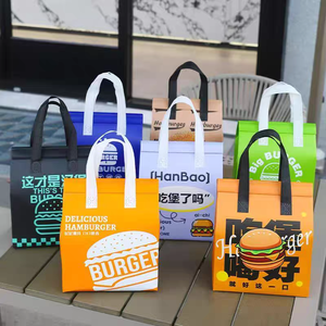 Bolsas de embalaje para hamburguesas con logotipo personalizado, bolsas aisladas para pollo frito, bolsas de embalaje para llevar para tela no tejida - Product Image 6