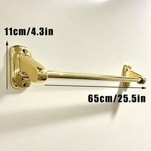 Châu Âu Mỹ <span class=keywords><strong>retro</strong></span> Mặt dây chuyền khăn giá PVD vàng phụ kiện phòng tắm gốm khăn <span class=keywords><strong>rack</strong></span>-làm bằng vật liệu gốm - Product Image 6