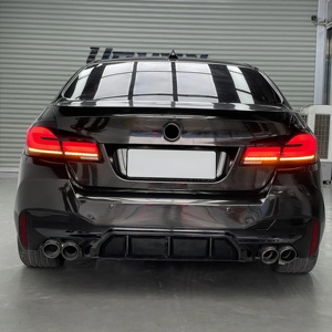 Kit di Conversione Carrozzeria per BMW <span class=keywords><strong>Serie</strong></span> 5 F10 F18 2010-2017 Aggiornamento allo Stile F90 LCI M5 Paraurti Fari Fanali Posteriori Cofano Parafango - Product Image 5