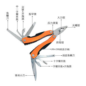 Navaja Multifuncional Marca Weizhen, Herramienta de Emergencia para Supervivencia y Aventuras al Aire Libre con Alicates - Product Image 1