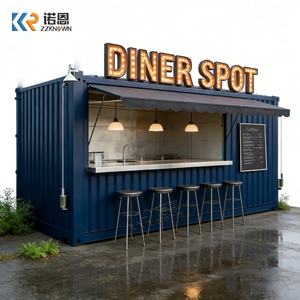 ร้านอาหารคอนเทนเนอร์สำเร็จรูป โครงสร้างอาคารรับประทานอาหารแบบโมดูลาร์ อาคารบริการอาหารสำเร็จรูป สำหรับธุรกิจขายอาหารริมทาง - Product Image 5