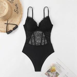 European and American style <b>thin</b> black design women's mesh see-through fashion inner layer European and American hot girl sexy - Product Image 4