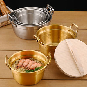 <span class=keywords><strong>Olla</strong></span> Coreana para Cocinar en Casa y al Aire Libre, Ollas de Acero Inoxidable 304, <span class=keywords><strong>Olla</strong></span> para Sopa con Tapa de Madera, Apta para Inducción - Product Image 4