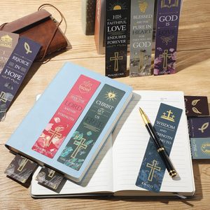 Segnalibri cristiani personalizzati con versi bibbia ispiratrici vibranti segnalibro alla rinfusa regali cristiani per gruppi di chiese - Product Image 6