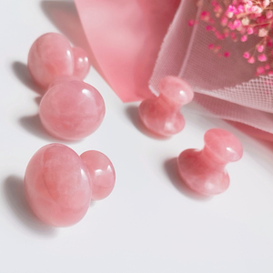 2020 <strong>Amazon</strong> hot sale 100% natural <strong>Rose</strong> <strong>Quartz</strong> mushroom <strong>Gua</strong> <strong>Sha</strong> mushroom Guasha stone for Body Anti-Wrinkle - Product Image 3