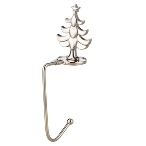 Soporte de aluminio para calcetines de árbol de Navidad para decoración de la sala de estar - Product Image 1