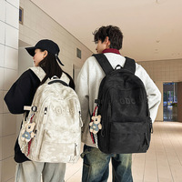 Nouveau sac à dos de voyage tendance coréen pour couple, respirant, grande capacité, avec coussin d'air, en nylon et polyester, idéal pour le travail et les loisirs