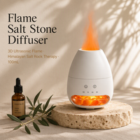 Diffuseur de sel de l'Himalaya personnalisé avec logo, diffuseur d'huiles essentielles ultrasonique USB avec lumière LED pour le bureau et les cadeaux