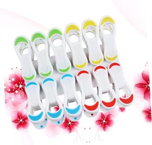 18pcs/bag Plastic Clothes <b>Clip</b> 7.0cm Colored Heavy Duty Clothes Pegs <b>Spring</b> Not Rusty Powerful Living Room Clothes Drying - Product Image 2