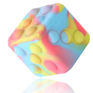 New bán buôn đa màu sắc bóp fidgets trò chơi căng thẳng reliever Silicone xúc xắc đồ chơi - Product Image 4