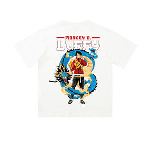 T-shirt a maniche corte in 100% cotone da 300 grammi, stile casual versatile, tendenza streetwear hip-hop, ispirata all'<span class=keywords><strong>anime</strong></span> giapponese One Piece, per l'estate. - Product Image 5