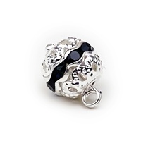 Nouveaux boutons en alliage de cuivre de style chinois, creux, à motif floral, avec strass et perles, style palais vintage, pour Hanfu et Cheongsam anciens