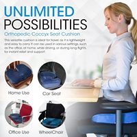 Coussin de siège médical ergonomique pour corriger la posture, coussin lombaire en mousse à mémoire de forme pour le bureau et la maison