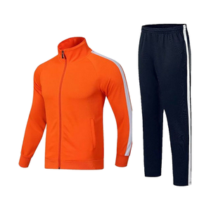 Survêtement de jogging 2 pièces à la mode Hip Hop pour hommes ensemble pantalon et veste décontractés d'hiver - Product Image 1