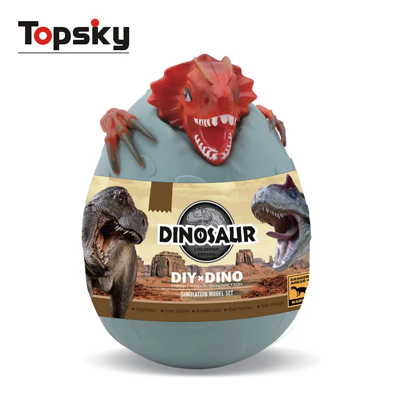 Cartoon Zerlegen Dinosaurier Ei Set Spielhaus Dinosaurier Welt Simulation Lebens szene DIY Lernspiel zeug für Kinder