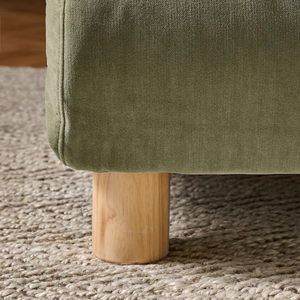 Sofá Cama Doble <span class=keywords><strong>Palma</strong></span> de Chenilla Verde Oliva, Ahorra Espacio, Relajante, Plegable, Ideal para Apartamentos y Casas Pequeñas - Product Image 5