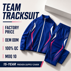 Ensemble de survêtement personnalisé FQ pour équipes sportives : veste et pantalon d'entraînement sublimés, tenue de sport hors terrain - Product Image 1