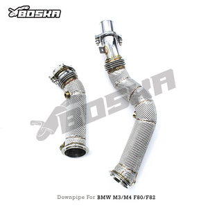 ท่อลงสแตนเลส OEM สำหรับ M3/M4 F80/F82 3.0T ปี 2014-2019 รถสตรีท ระบบไอเสีย Boska แบบไหลอิสระ ท่อตรง - Product Image 6